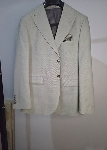 Kiğılı Küf Yeşili 7 Drop Slim Fit Kesim Yelekli Kombinli Takım - Görsel 2