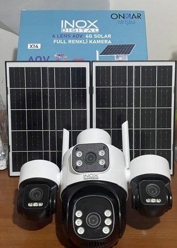 INOX 4 Lens Solar Güvenlik Kamerası - Görsel 2