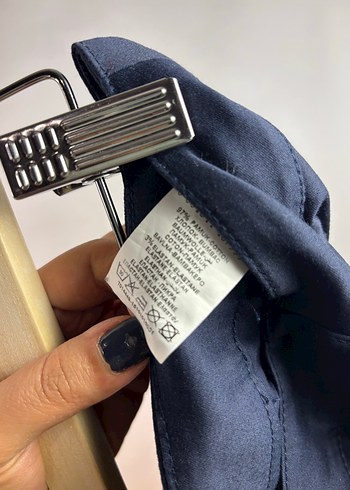 Lacivert Kadın Kumaş Pantolon - Görsel 4