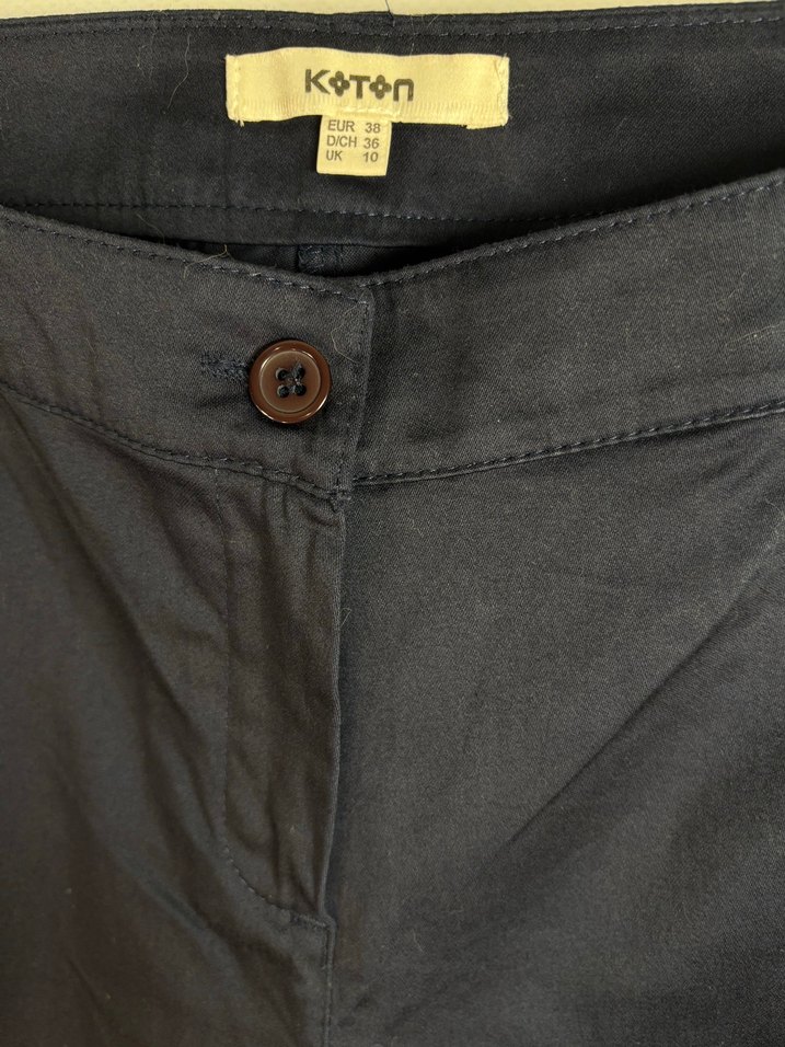 Lacivert Kadın Kumaş Pantolon - Görsel 3