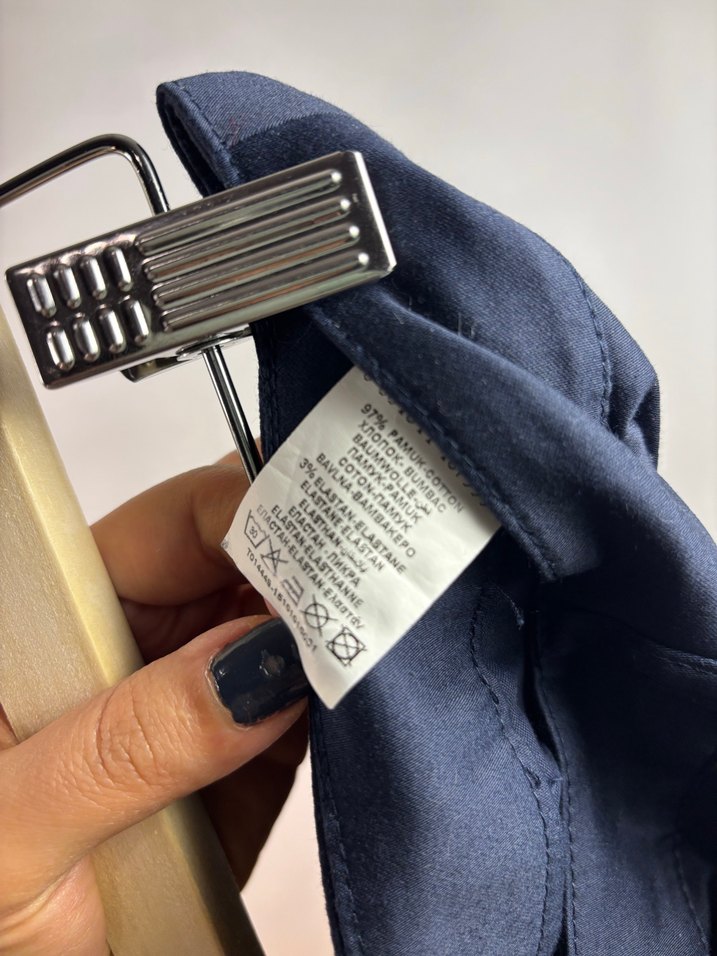 Lacivert Kadın Kumaş Pantolon - Görsel 4