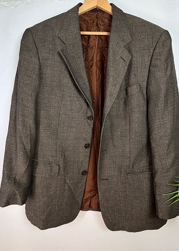 Düğmeli Kahverengi Erkek Ceketi - Görsel 4