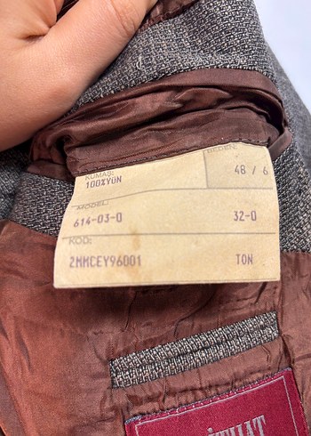 Düğmeli Kahverengi Erkek Ceketi - Görsel 5