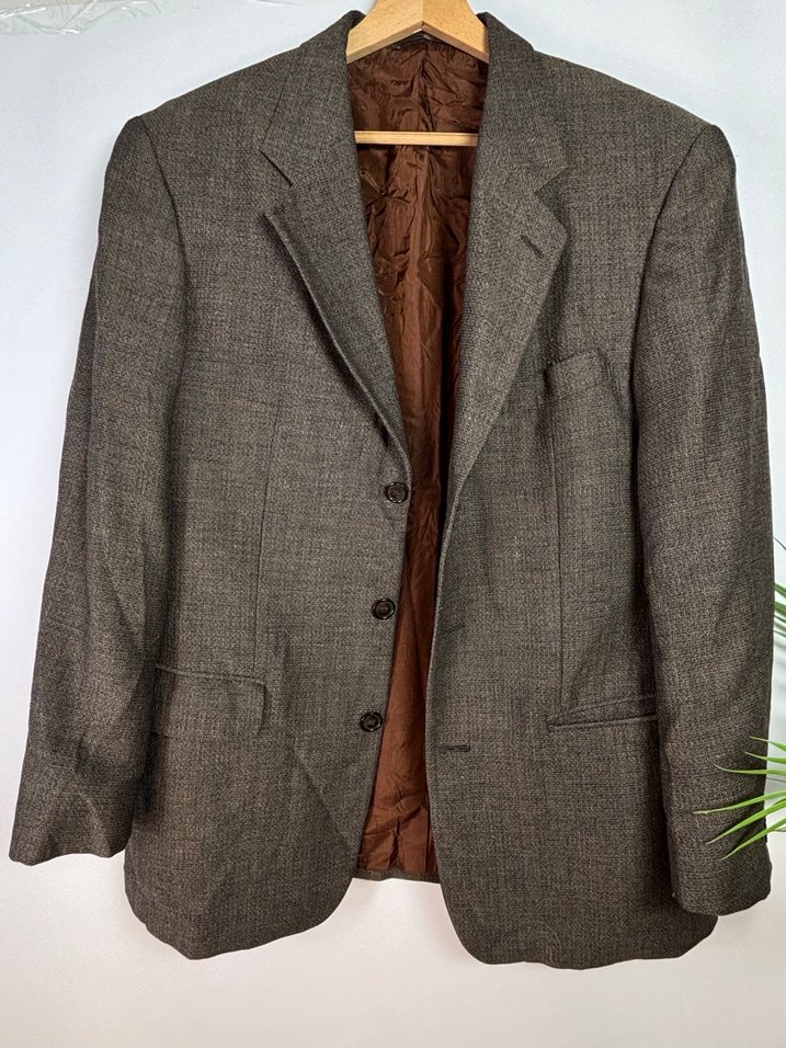 Düğmeli Kahverengi Erkek Ceketi - Görsel 4