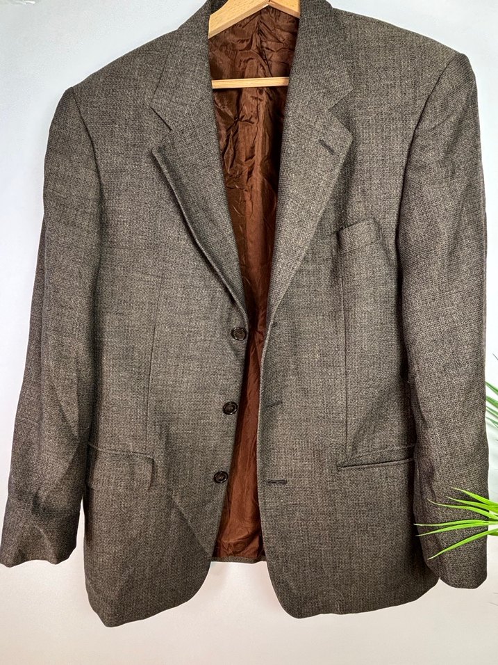 Düğmeli Kahverengi Erkek Ceketi - Görsel 2