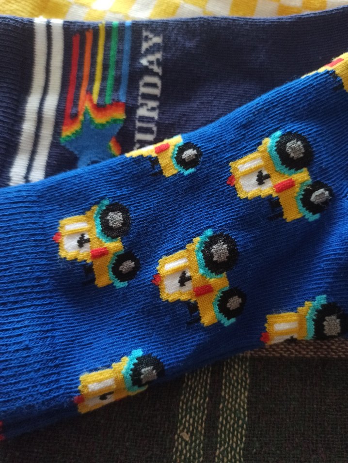 Çocuklar için Renkli Desenli Çorap Seti - Görsel 3