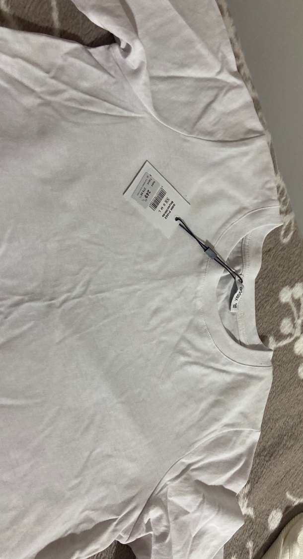 Kadın Beyaz  Kısa Kollu Tişört - Görsel 2