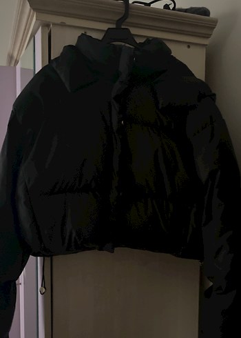 Siyah Düğmeli Kadın Kışlık Mont - Görsel 4