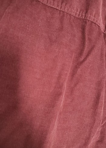 Mavi Jeans Bordo Süet Erkek Gömlek, çıtçıtlı, Uzun Kollu - Görsel 4