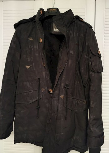 Fabrika Kamuflaj Desenli Erkek içi yünlü Mont - Görsel 2