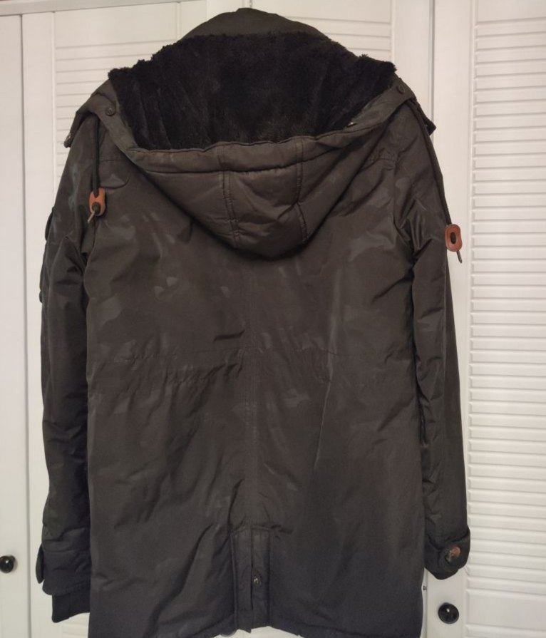 Fabrika Kamuflaj Desenli Erkek içi yünlü Mont - Görsel 4