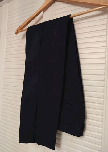 Mudo Kadın Lacivert Kumaş Ofis Pantolonu - Görsel 3