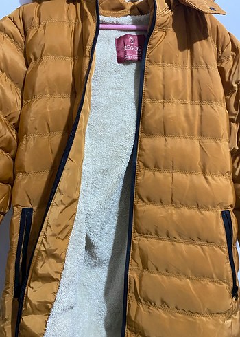 Kahverengi Fermuarlı kız/erkek çocuk Kışlık mont - Görsel 3