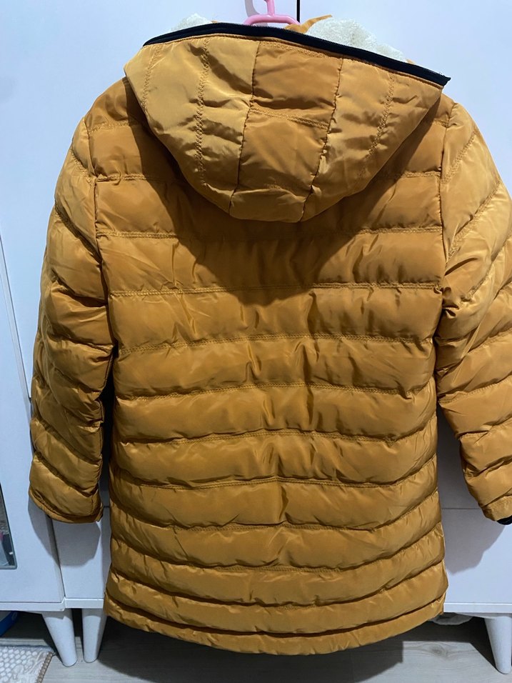 Kahverengi Fermuarlı kız/erkek çocuk Kışlık mont - Görsel 4