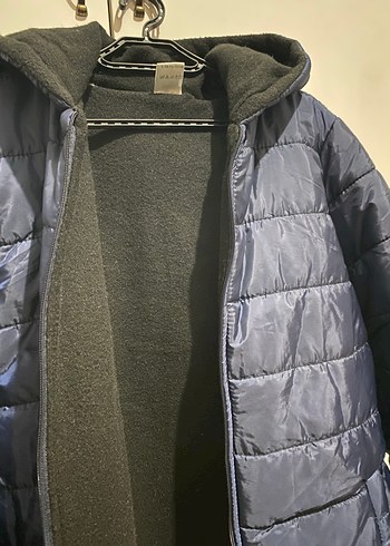 Erkek Çocuk Lacivert Kapüşonlu Fermuarlı Ceket - Görsel 2