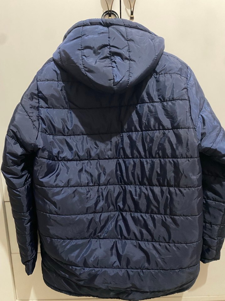 Erkek Çocuk Lacivert Kapüşonlu Fermuarlı Ceket - Görsel 3