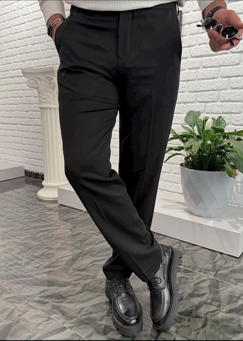 Regular Fit Kemerli Erkek Pantolon en boy likr var boy 100 cm - Görsel 5