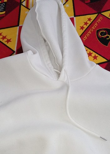 Baskılı Beyaz Kadın Sweatshirt - Görsel 3