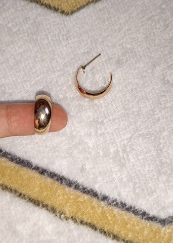 küpe altın rengi - Görsel 2