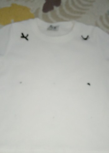 Kız Beyaz Kısa Kollu Tişört - Görsel 2