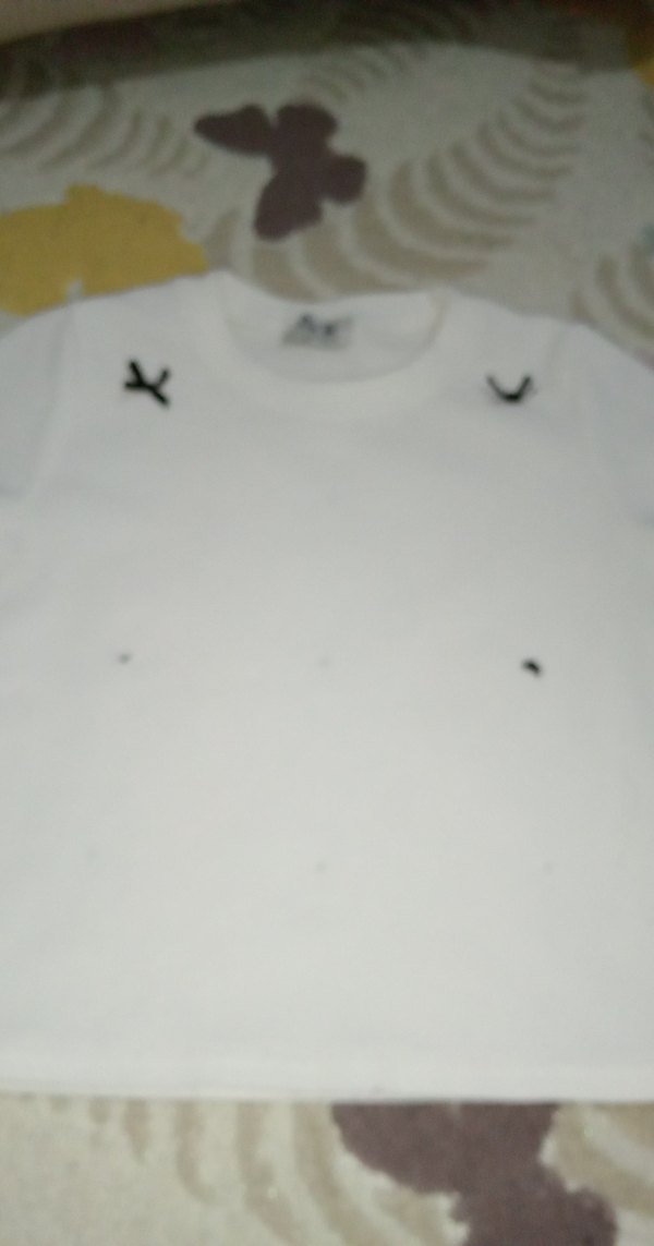 Kız Beyaz Kısa Kollu Tişört - Görsel 2