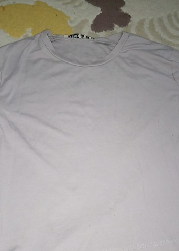 Kızlar için gri basic kısa kollu tişört - Görsel 3