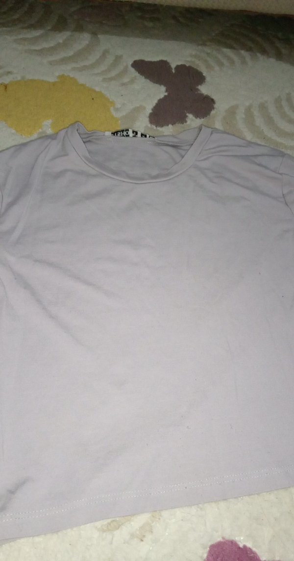 Kızlar için gri basic kısa kollu tişört - Görsel 3