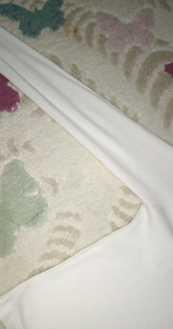 beyaz uzun kollu crop esnek - Görsel 3