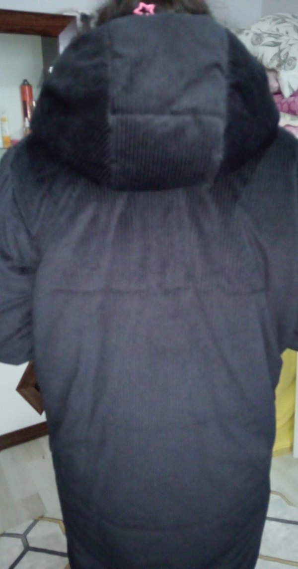 Düğmeli Lacivert Kadın Midi Ceket - Görsel 2