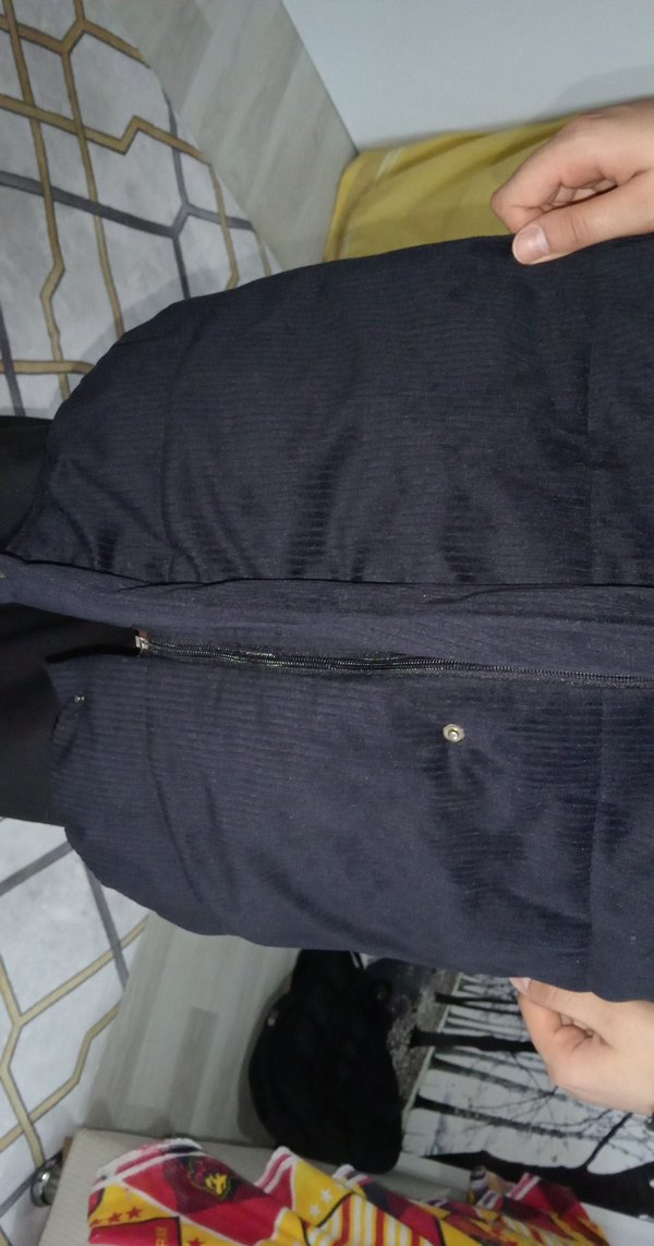 Düğmeli Lacivert Kadın Midi Ceket - Görsel 3