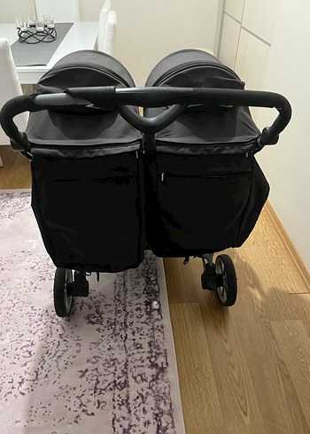Gri Siyah b-ritax marka ikiz bebek arabası - Görsel 3