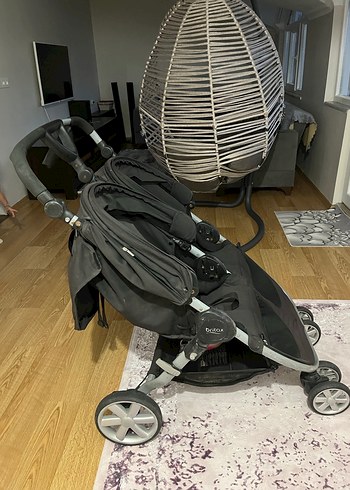 Gri Siyah b-ritax marka ikiz bebek arabası - Görsel 7