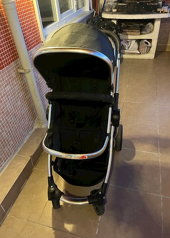 Mothercare marka siyah bebek arabası - Görsel 10