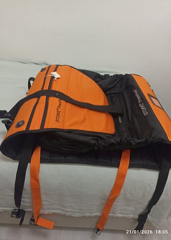 Turuncu Bebek Arabası tasıma çantası - Görsel 2