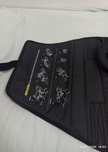 Turuncu Bebek Arabası tasıma çantası - Görsel 5