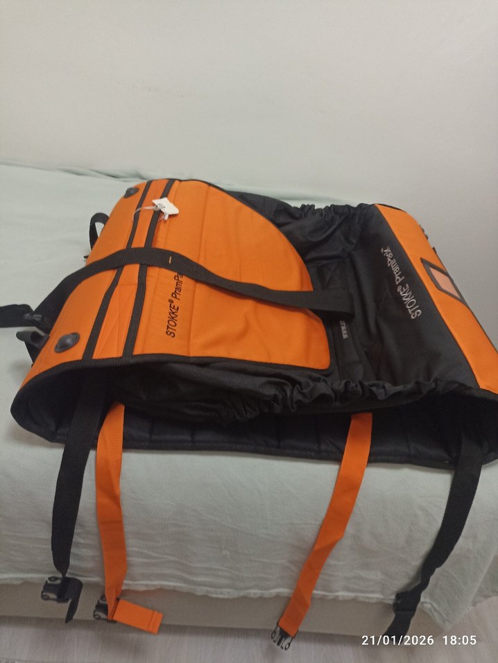 Turuncu Bebek Arabası tasıma çantası - Görsel 2