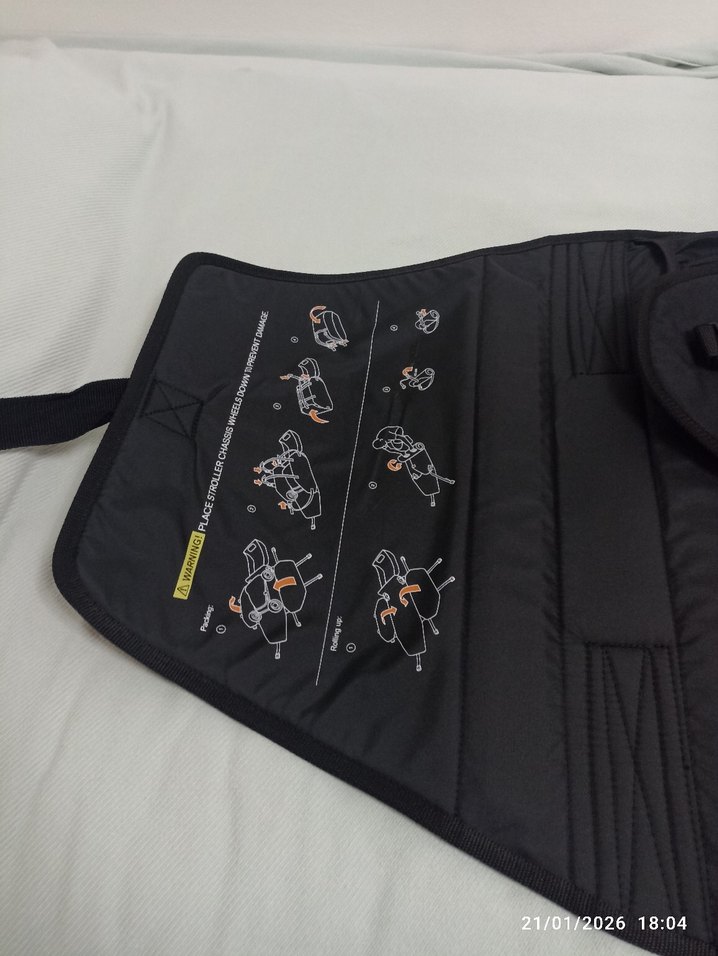 Turuncu Bebek Arabası tasıma çantası - Görsel 5