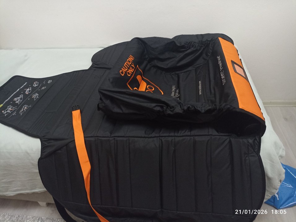 Turuncu Bebek Arabası tasıma çantası - Görsel 3