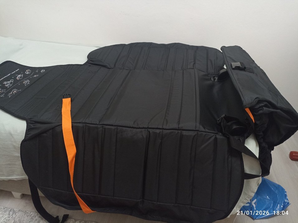 Turuncu Bebek Arabası tasıma çantası - Görsel 4