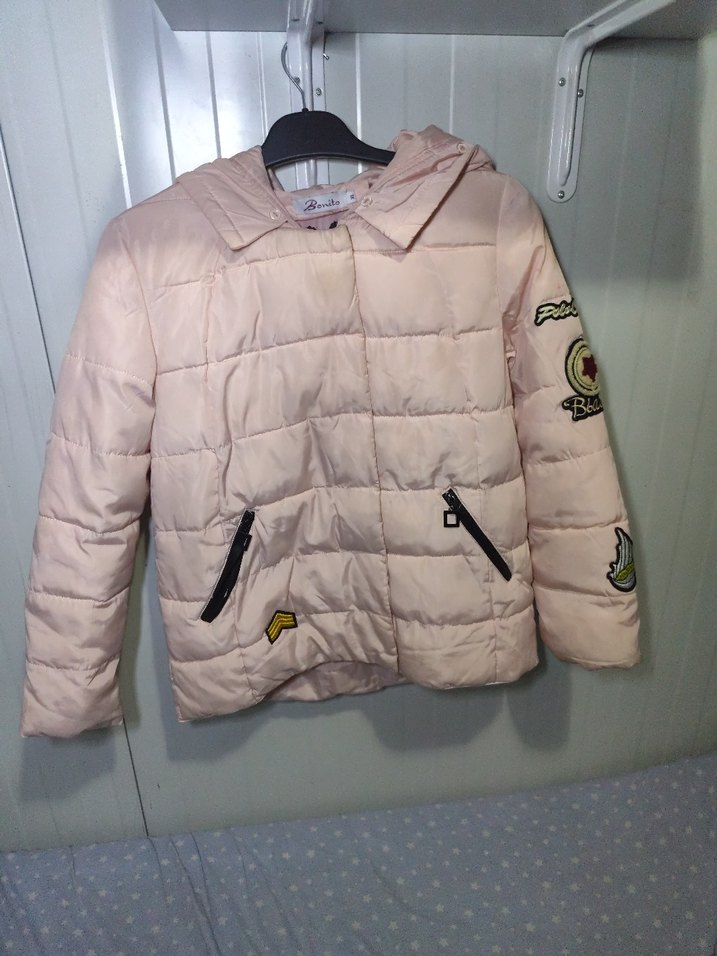 Pembe Kısa Kadın Mont - Görsel 2