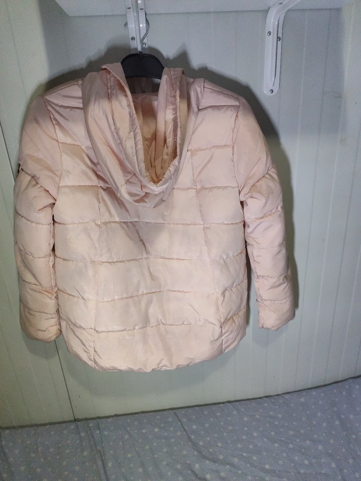 Pembe Kısa Kadın Mont - Görsel 4