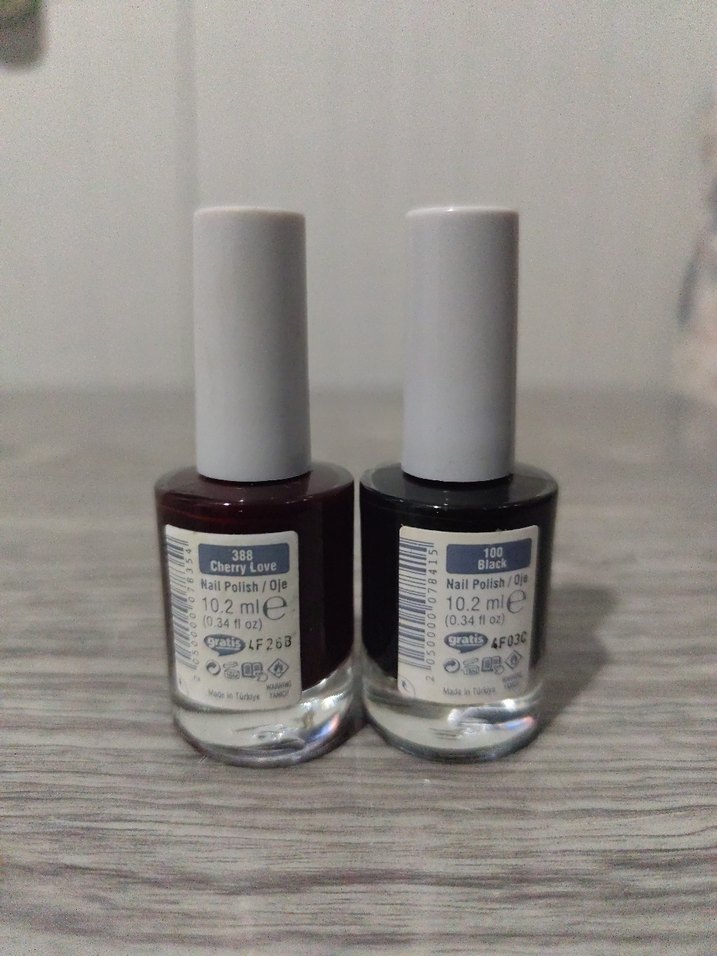 Beaulis Bordo ve Siyah Oje 2'li - Görsel 2