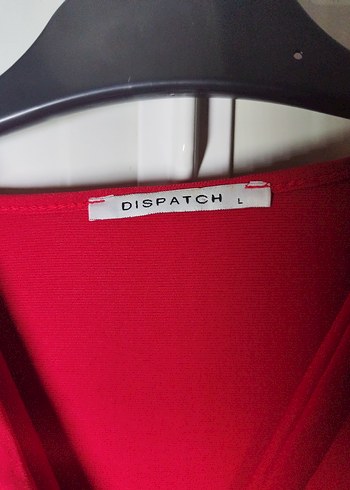 Kırmızı V Yakalı Drapeli Uzun Kollu Bluz - Görsel 4