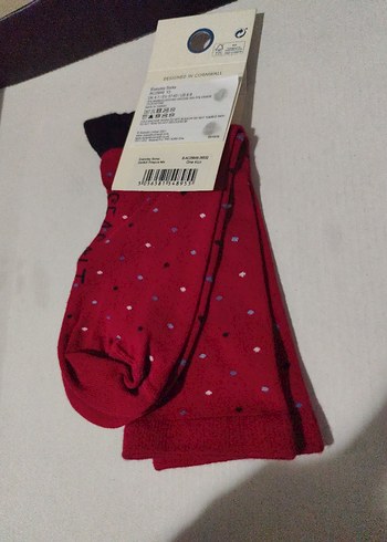 Bordo Kız Çorabı Pamuklu - Görsel 4