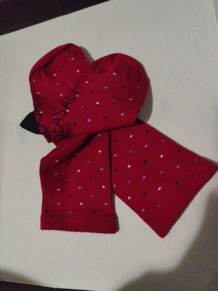 Bordo Kız Çorabı Pamuklu - Görsel 3