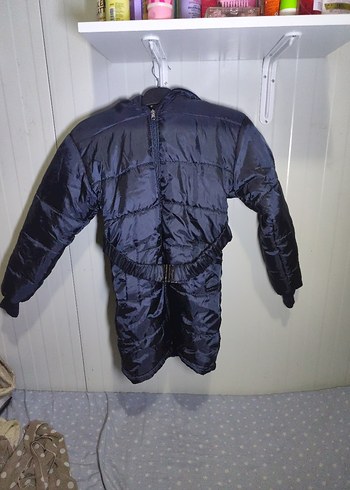 Fermuarlı Lacivert Midi Mont - Görsel 2