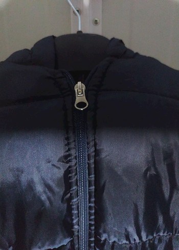 Fermuarlı Lacivert Midi Mont - Görsel 5