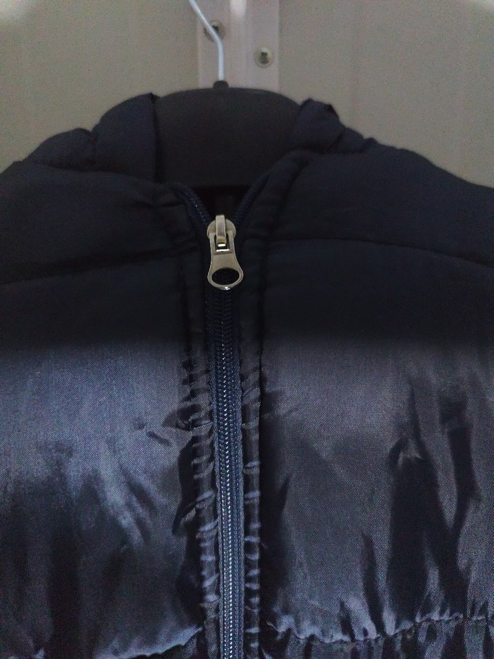 Fermuarlı Lacivert Midi Mont - Görsel 5