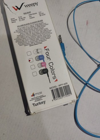 Renkli Mavi Kulak İçi Kulaklık - Görsel 6