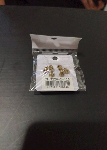 Gold Mini Parlak Punk Küpe Seti Çelik - Görsel 2